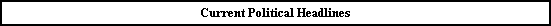 Current Political Headlines